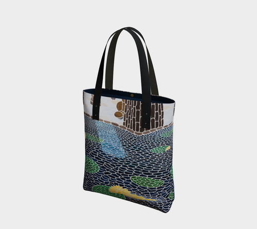 Lily Pads Lined Tote Bag