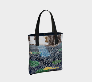 Lily Pads Lined Tote Bag